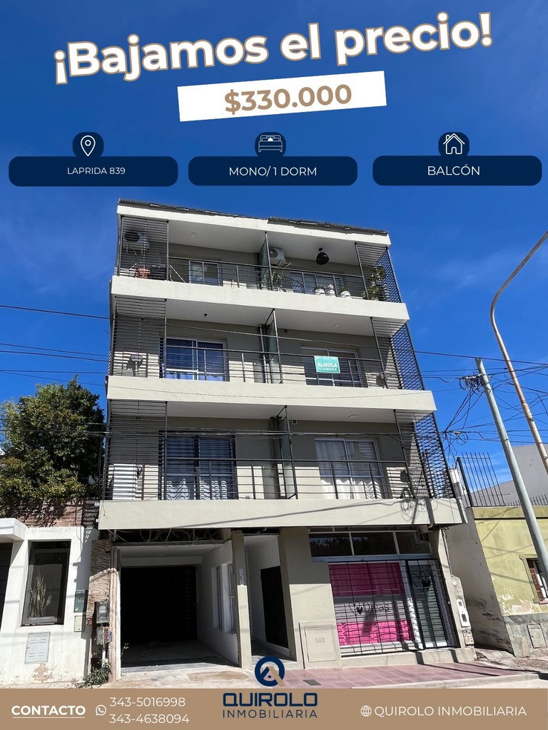 LAPRIDA 839 3° PISO