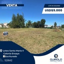 ✅ VENTA LOTE EN ESQUINA SANTA MARIA ll!