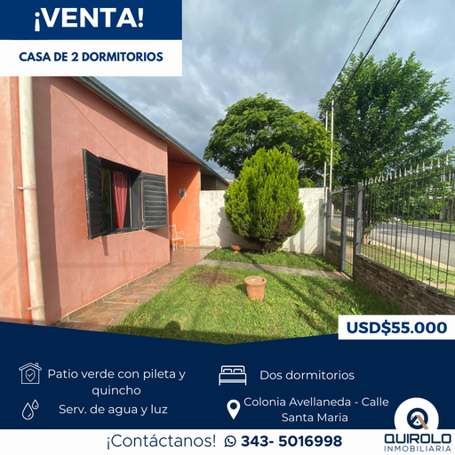 Colonia Avellaneda - Calle Santa María a metros de AV. Serrano 