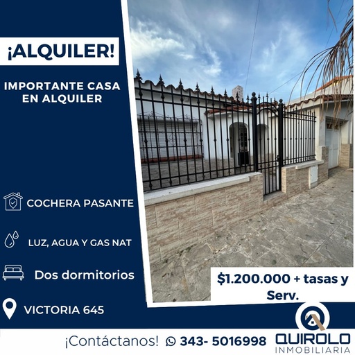 CASA AMPLIA EN ALQUILER