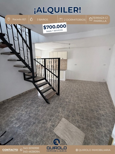 ✅ ¡AMPLIA CASA EN ALQUILER DOS DORMITORIOS! 