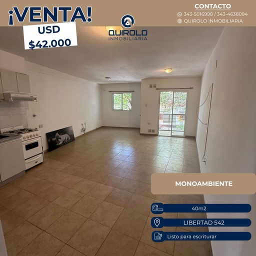 ✅OPORTUNIDAD DEPARTAMENTO MONOAMBIENTE AMPLIO.  